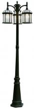 Trans Globe 4189 WH - 3LT POLE-OUTD-DOWN-BEVELED GLA