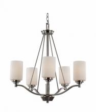 Trans Globe 70525 ROB - 5LT CHANDELIER-DOUBLE DISK-ROB